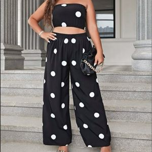 Shein polka dot 2 piece set